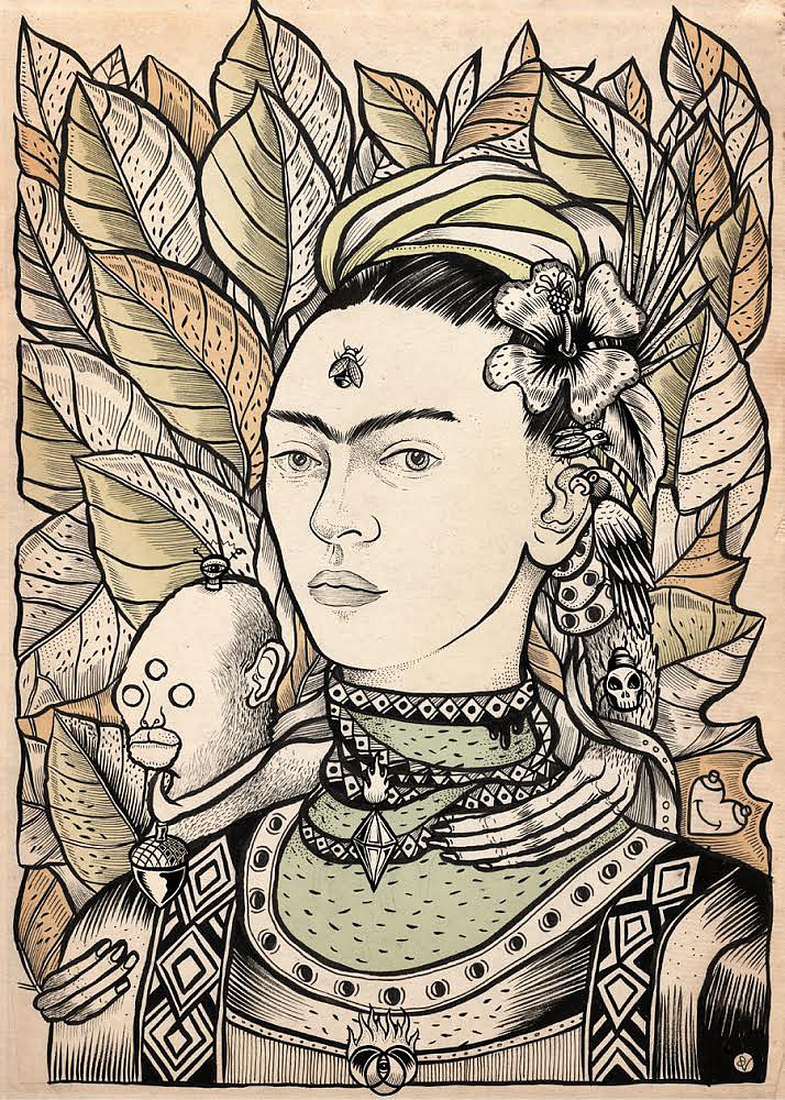 "After Frida Kahlo" av Peter-John de Villiers 